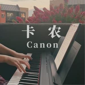 C调卡农全指法最简版钢琴谱