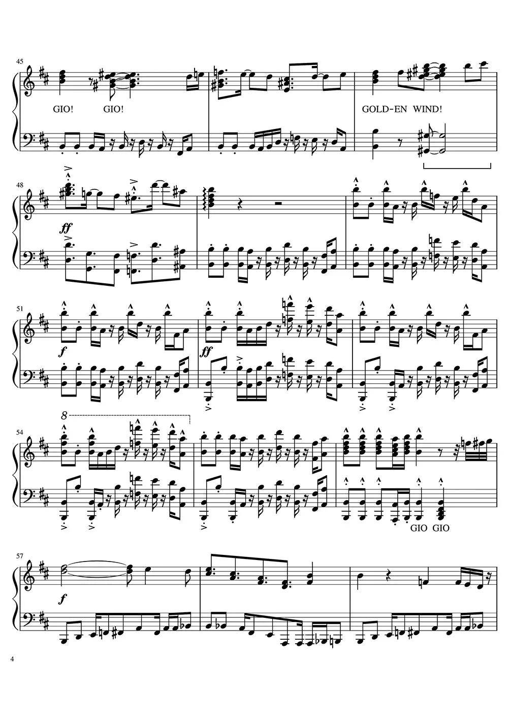 il vento d"oro:resquiem v.-六线简谱-虫虫吉他谱