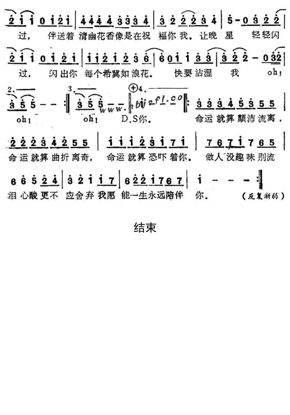 红日简谱歌谱乐谱