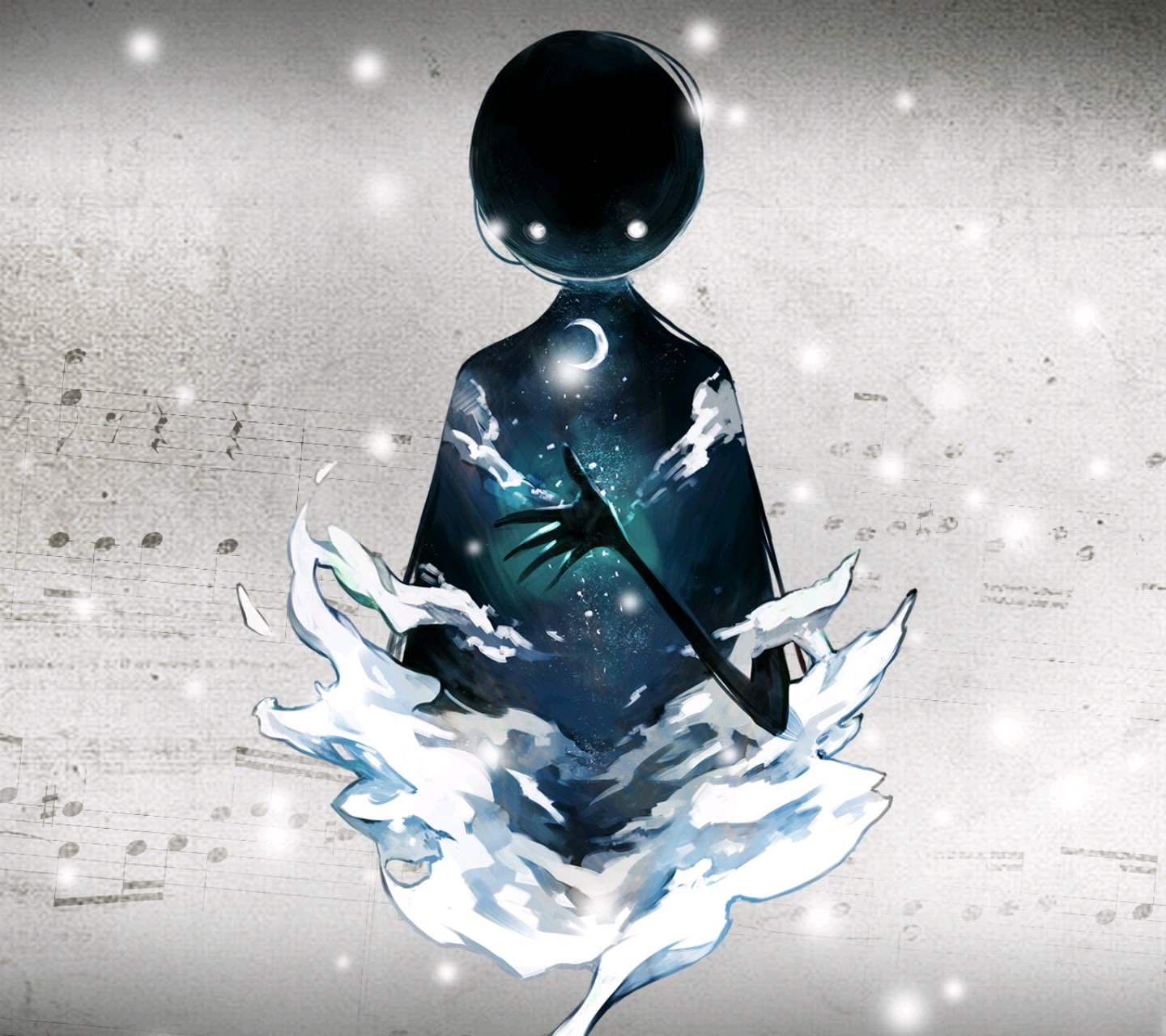 蓝月流影的钢琴谱