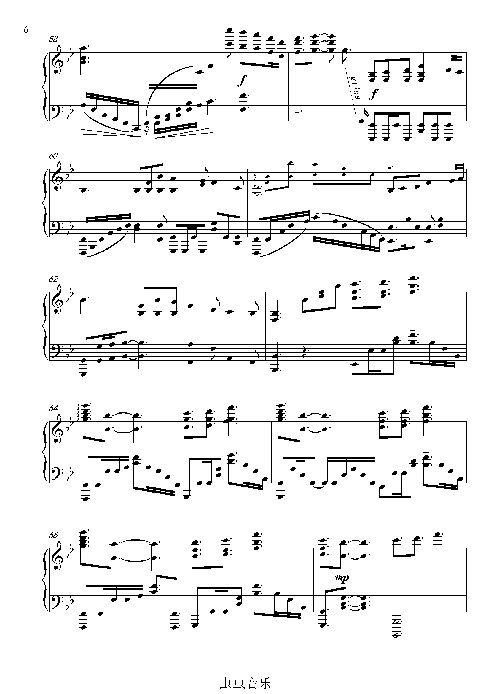 lisa炎钢琴曲谱(2)