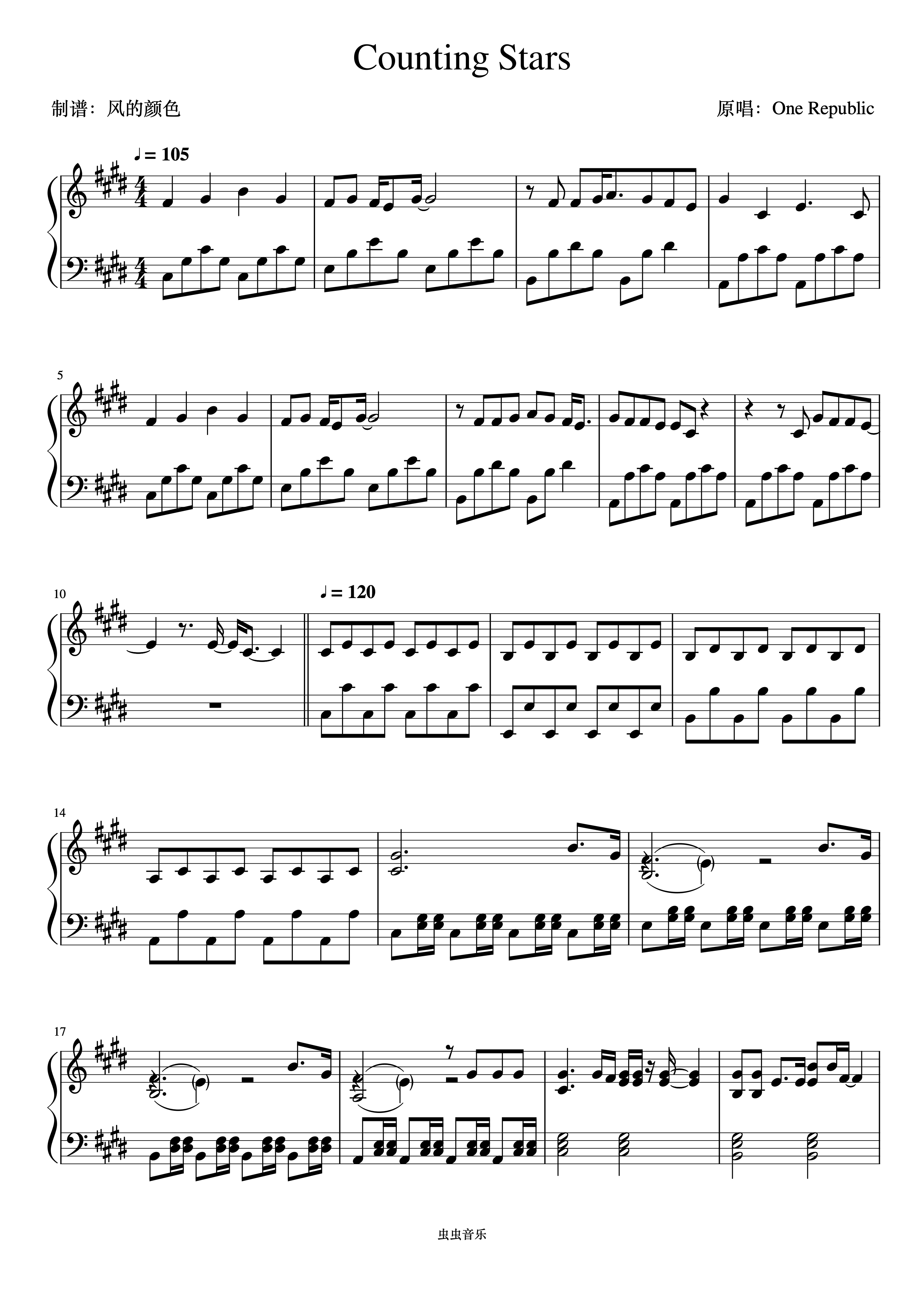 countingstars曲谱代码_代码