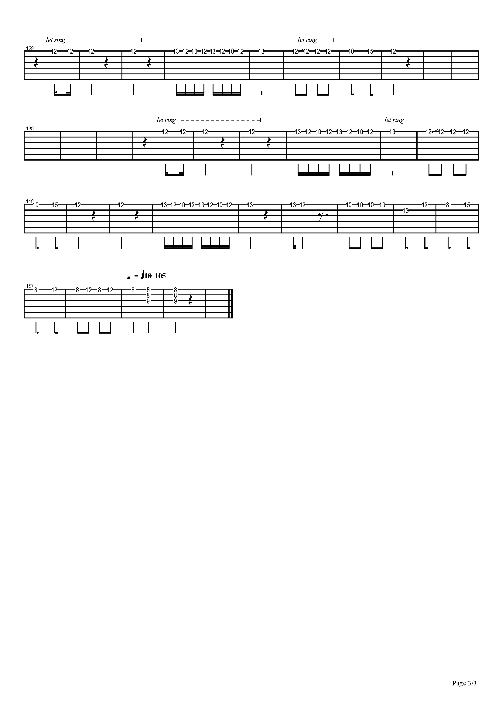 吉他谱 第3页