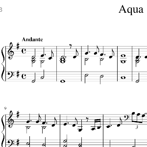 Aqua钢琴谱