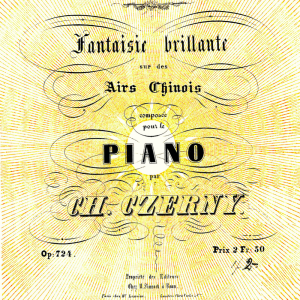 【车尔尼】Op.724 中国主题华丽幻想曲钢琴谱