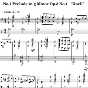 No.1 Prelude in g Minor Op.3 No.1 