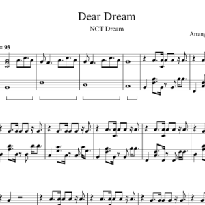 NCT DREAM - Dear Dream 钢琴谱钢琴谱