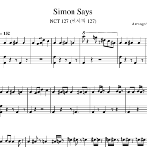 NCT 127 - Simon Says 钢琴谱钢琴谱