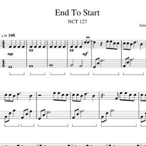 NCT 127 - End To Start 钢琴谱钢琴谱