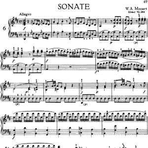 Sonata in D Major No.6 K.284钢琴谱