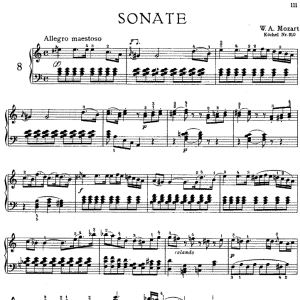 Sonata in a minor No.8 K.310钢琴谱