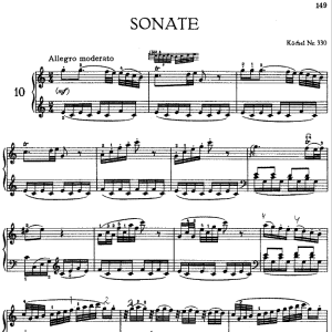 Sonata in C Major No.10 K.330钢琴谱