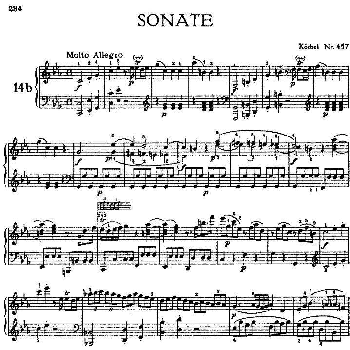 Sonata in c minor No.14 K.457