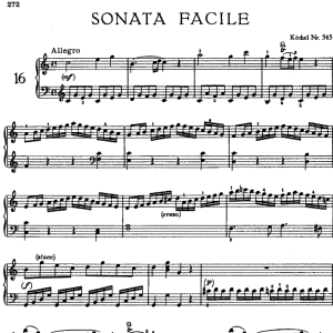 Sonata in C Major No.16 K.545钢琴谱