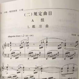 六级 练习曲（中国音乐学院）考级教材版