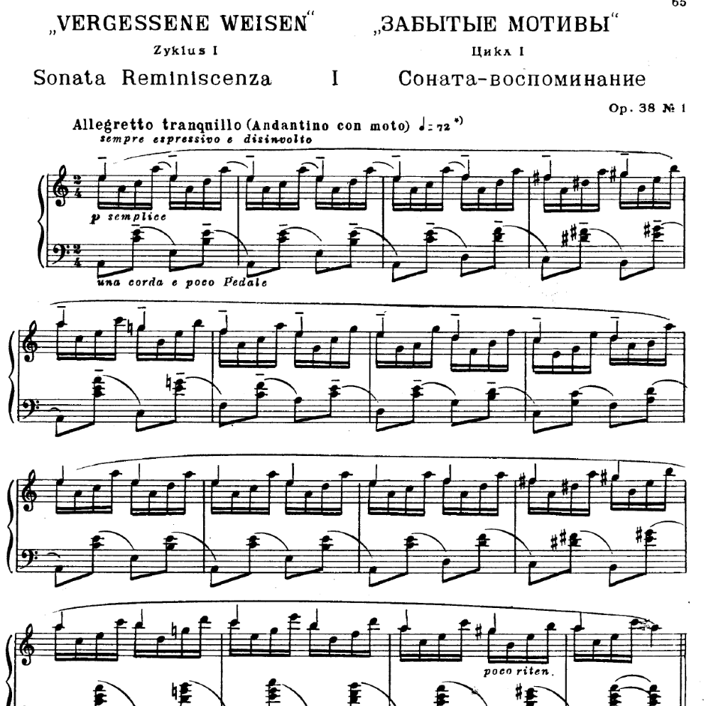 Metternich: Op. 38, No. 1