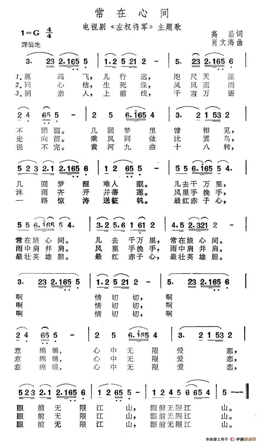 吉他谱 第1页