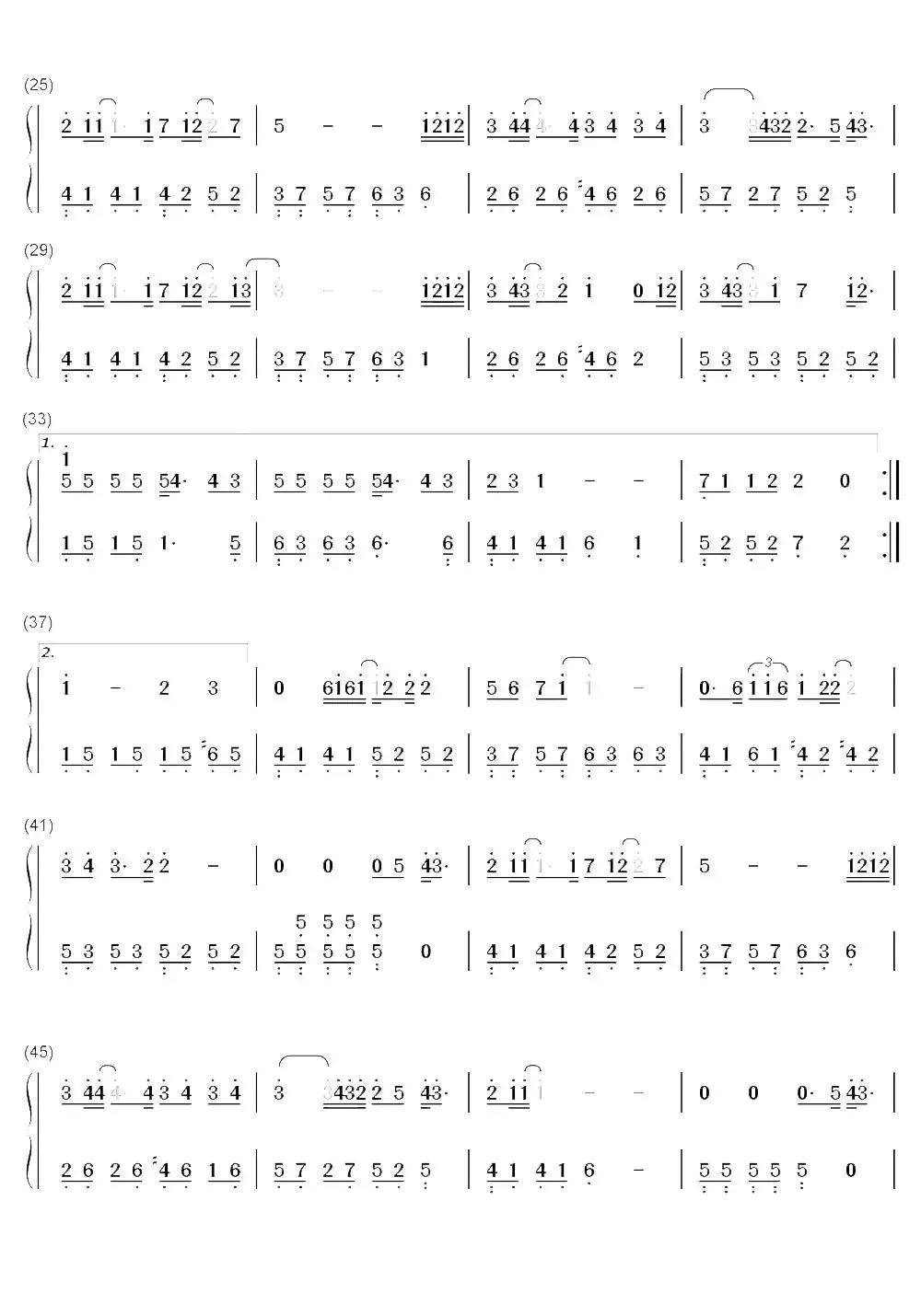 >>陷阱简谱乐谱