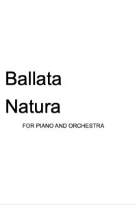 Ballata Natura钢琴谱